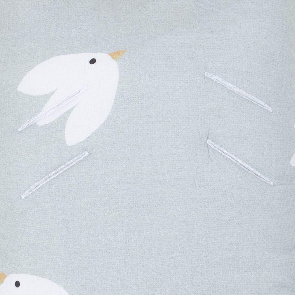 Capa para Bebê Conforto Pássaros - Azul