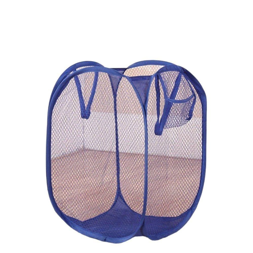 Cesto Organizador Dobrável Multiuso - 29x29x50cm - Azul