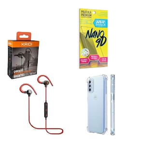 Kit Capinha Motorola G41 Fone Bluetooth E Película 9D
