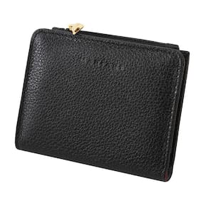 Carteira Feminina De Couro Bovino Mariart Azurita - Preto
