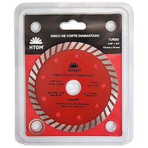 Disco De Corte Diamantado Turbo 110Mm Seco Serra Mármore
