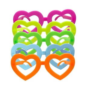 Kit 10 Oculos Neon Para Festa Brilha Na Luz Negra