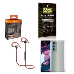 Kit Capinha Moto G32 Fone Bluetooth E Película De Vidro 3D