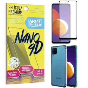 Capinha Samsung M12 Anti Shock + Película Nano Cerâmica 9D