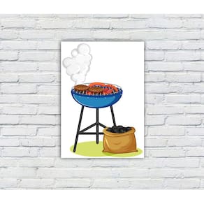 Placa Decorativa MDF Cantinho do Churrasco 25
