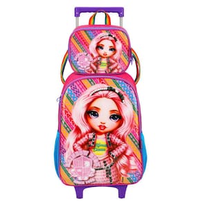 Mochila Rodas + Lancheira - Estampa, Grande, 40x29x13 cm