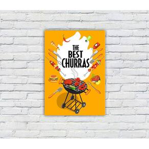 Placa Decorativa MDF Cantinho do Churrasco 13