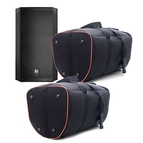 Kit 2 Bolsa Case Capa Bag Para Caixa Eletrovoice Elx200 12p