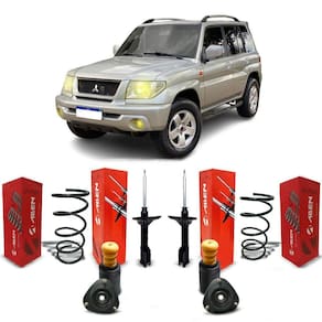 2 Amortecedores Molas + Kit Dianteiro Pajero Tr4 2003 A 2009