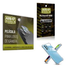 Kit Película De Câmera E Tela Moto G53 5G E Capa Anti Shock