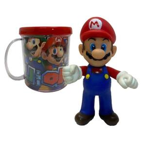 Boneco Super Mario Bros Com Caneca Personalizada