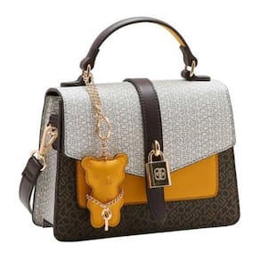 Bolsa Feminina Transversal Chenson Duo Monograma Preto