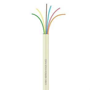 Cabo Manga 6X26 Awg - Sem Blindagem Bege - 100 Metros