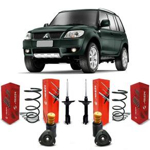 2 Amortecedores Molas + Kit Dianteiro Pajero Tr4 2010 A 2015