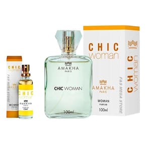 Kit Perfume Feminino Chic Woman Amakha Paris 100Ml E 15Ml