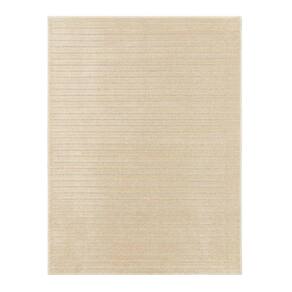 Tapete Realce Listrado Alto Relevo 200X300 2X3 Creme Marfim