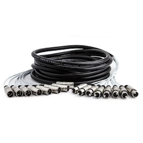 Multicabos Com Conectores Xlr 8 Vias Santo Angelo 15 Metros