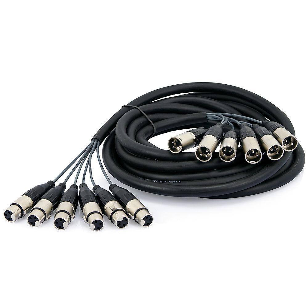 Multicabos Xlr 6 Vias Santo Angelo - 30 Mt