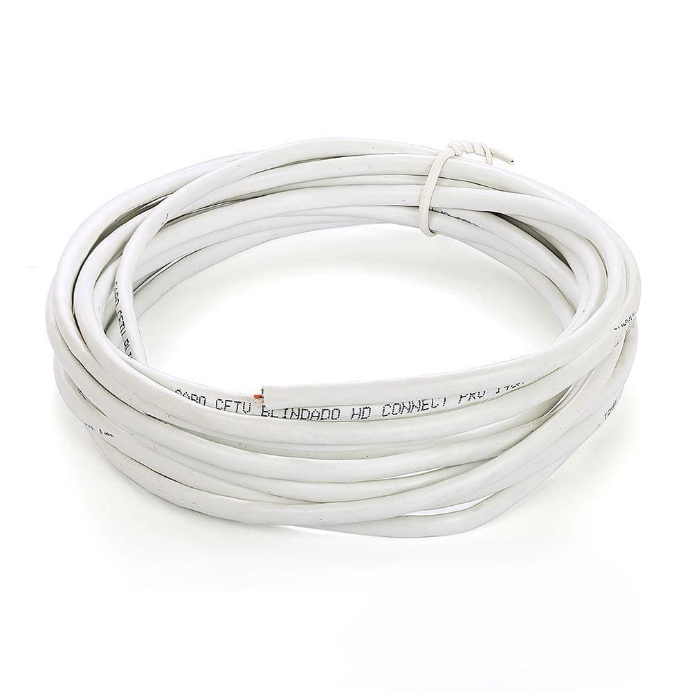 Cabo De Rede Blindado Cat5E Branco - 3 Metros