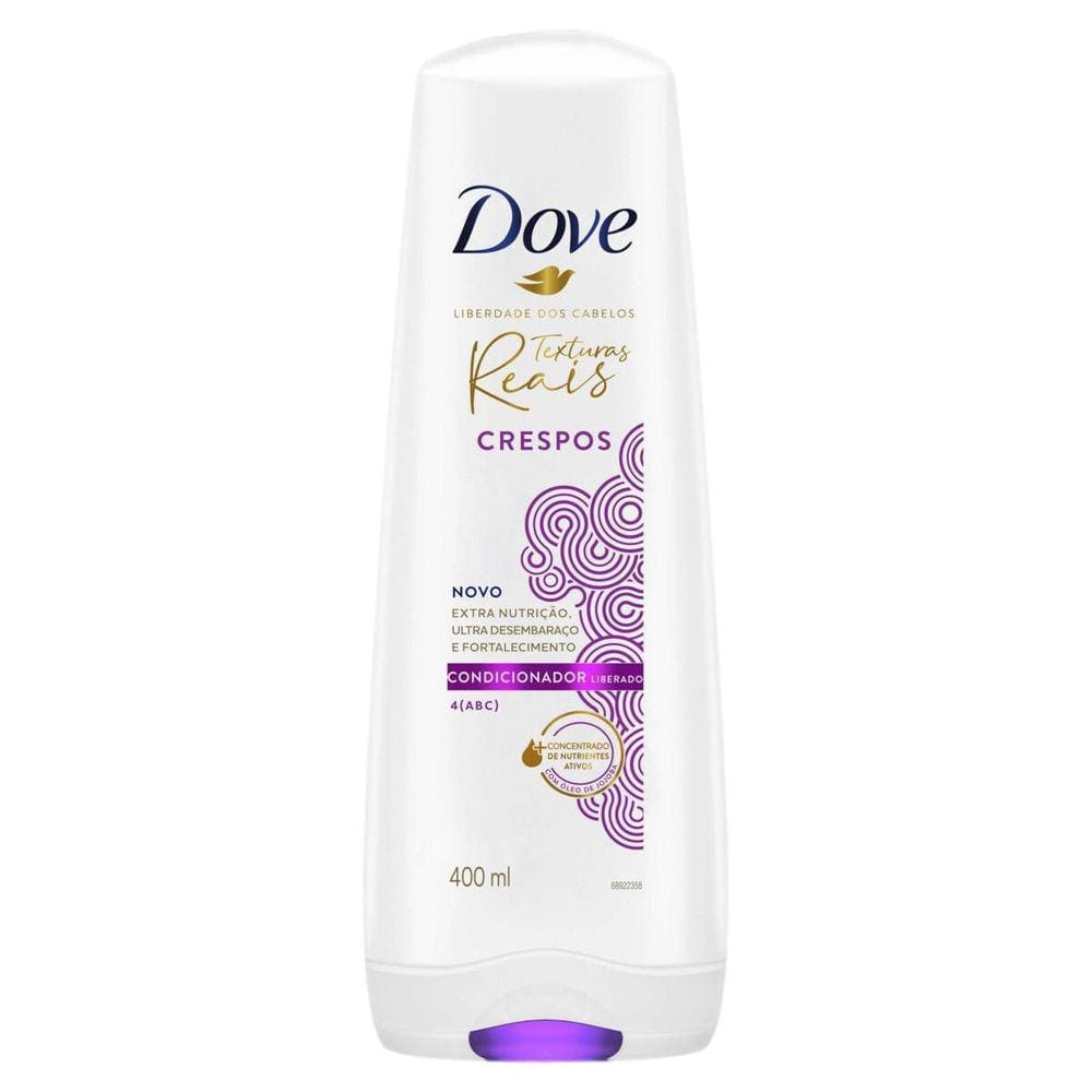 Condicionador Dove Texturas Reais Crespos Óleo De Jojoba 400
