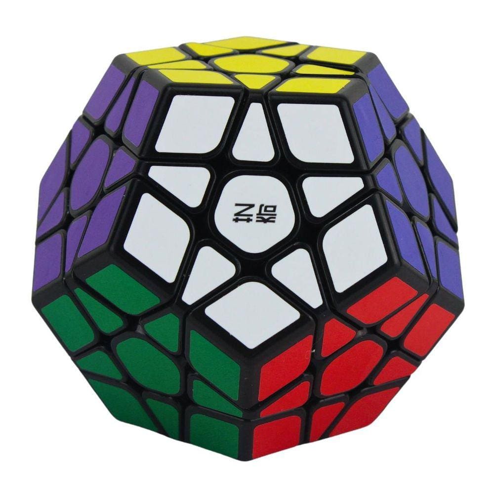 Cubo Mágico Megaminx Dodecaedro 12 Lados Black Qiheng Qytoys