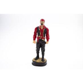 Imagem Cigano Vermelho E Preto Resina 16 Cm