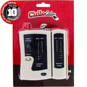 Kit Com 10 Testes De Rede Rj45 Rj 11 Crimpagem Cabo Rede