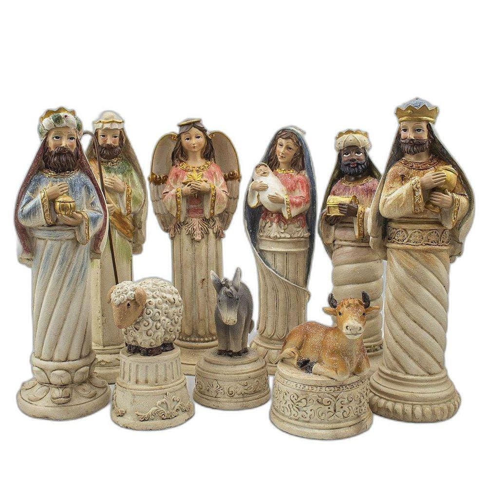 Presépio Importado Resina 9 Peças 28 Cm