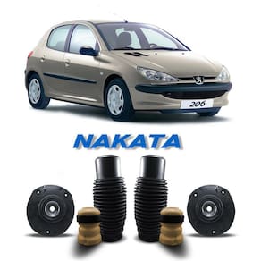 2 Kit Coxim Batente Coifa Dianteiro Peugeot 206 2001 A 2010