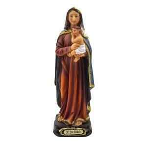Imagem Nossa Senhora Da Saúde Importada Resina 12,5 Cm