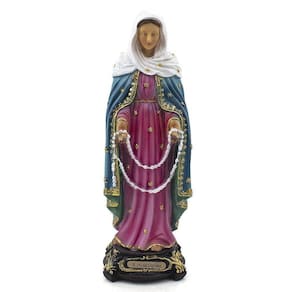 Imagem Nossa Senhora Das Lagrimas Importada Resina 21 Cm