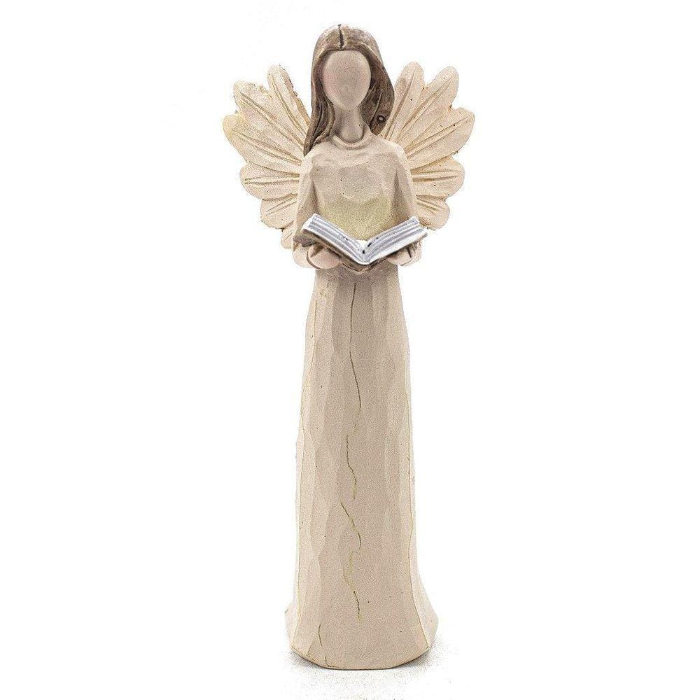 Imagem Anjo Livro Resina 15 Cm