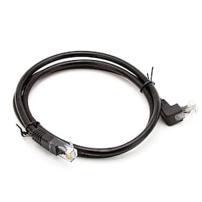Cabo De Rede Cat6 Plug 90 Graus Para Cima - 50 Cm