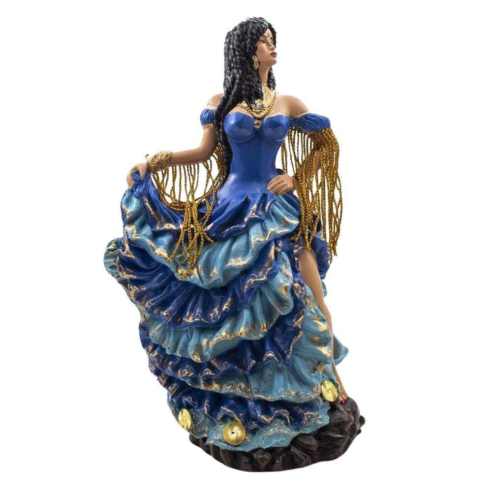 Imagem Cigana Luxo Azul Resina 25 Cm