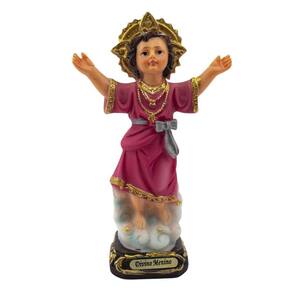 Imagem Divino Menino Jesus Importado Resina 13 Cm