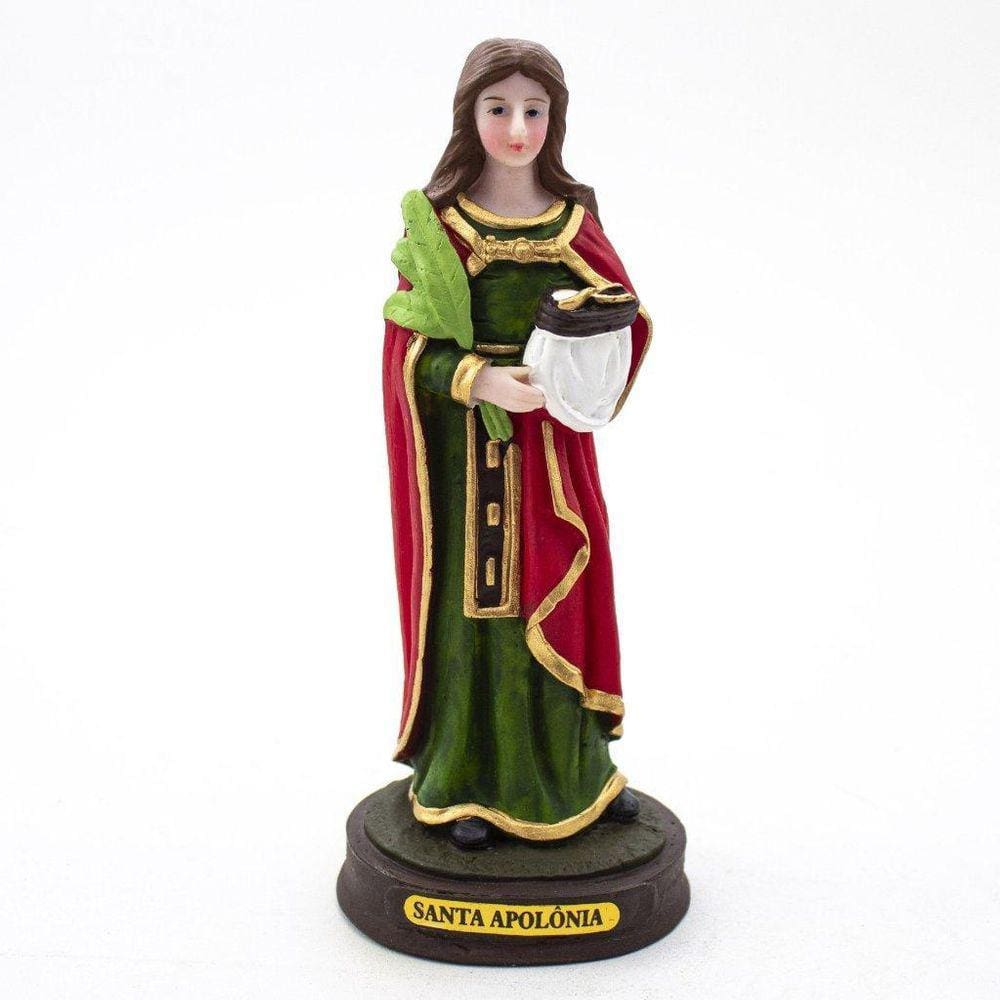 Imagem Santa Apolônia Resina 15 Cm