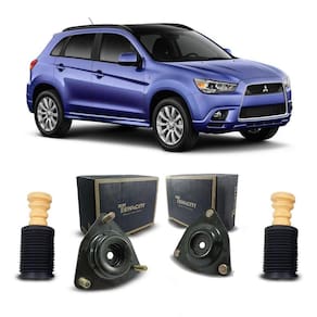 2 Coxim Batente Coifa Dianteiro Mitsubishi Asx 16