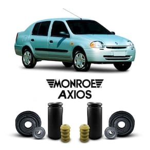 Kit 2 Coxim Batente Coifa Dianteiro Renault Clio 2000 A 2003