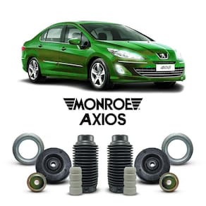 Par Kit Coxim Amortecedor Dianteiro Peugeot 408 2010 A 2014