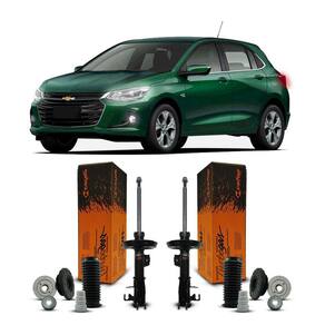Par Amortecedor + Kit Dianteiro Chevrolet Onix 22