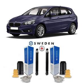 Par Amortecedores Kit Batente Traseiro Bmw 225I 2014 A 2016