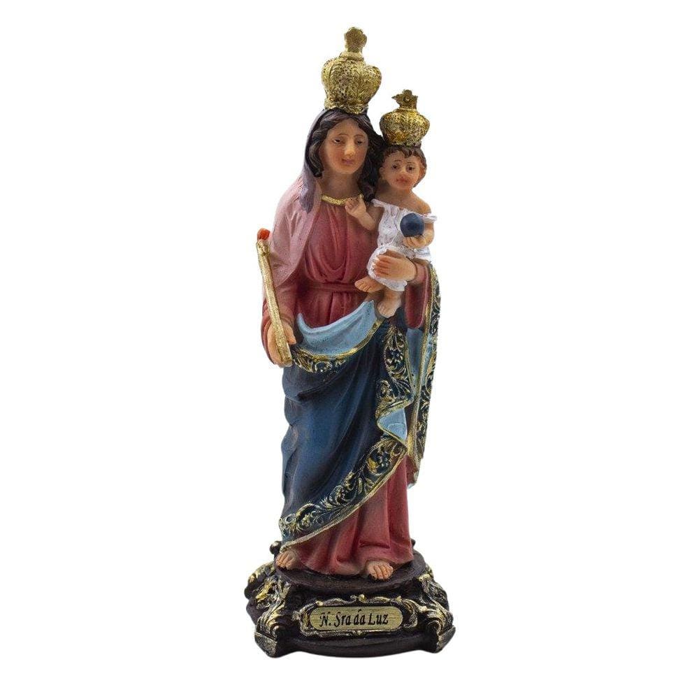 Imagem Nossa Senhora Da Luz Importada Resina 15 Cm