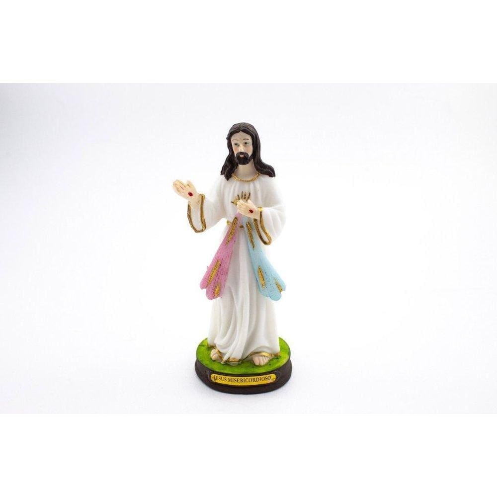 Imagem Jesus Misericordioso Resina 14 Cm