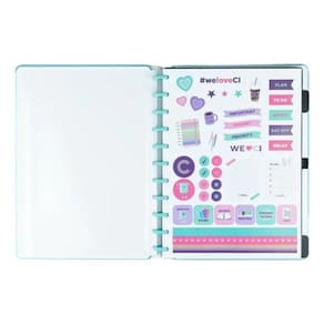 Caderno Inteligente Grande- All Aquamarine- 80Fls