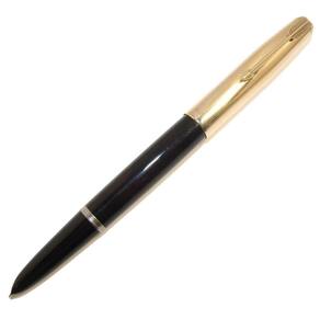 Caneta Tinteiro Parker 51 Americana Preta Pena Ouro 14K Nos