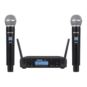 Microfone Shure Sem Fio Duplo Glxd4 Beta 58A Novo