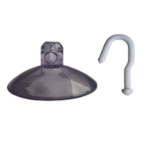 50 Ventosas 4 Cm Cabeça Redonda Silicone Vidro Pvc Gancho