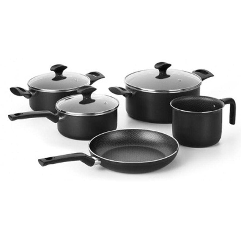 Conjunto De Panelas Antiaderente 05 Peças Amora Multiflon