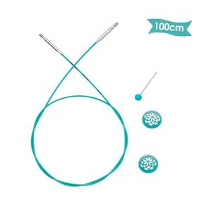 Cabo Agulha Circular Intercambiável Knitpro Mindful 100Cm