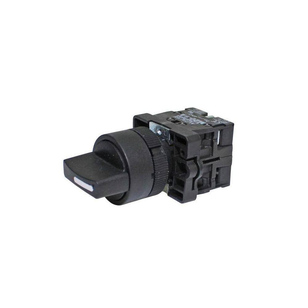 Seletora 22Mm 3 Posições Com Retorno 2Na P20Sc Metaltex